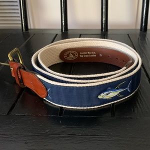 Leather Man Ltd. Leather Canvas Belt